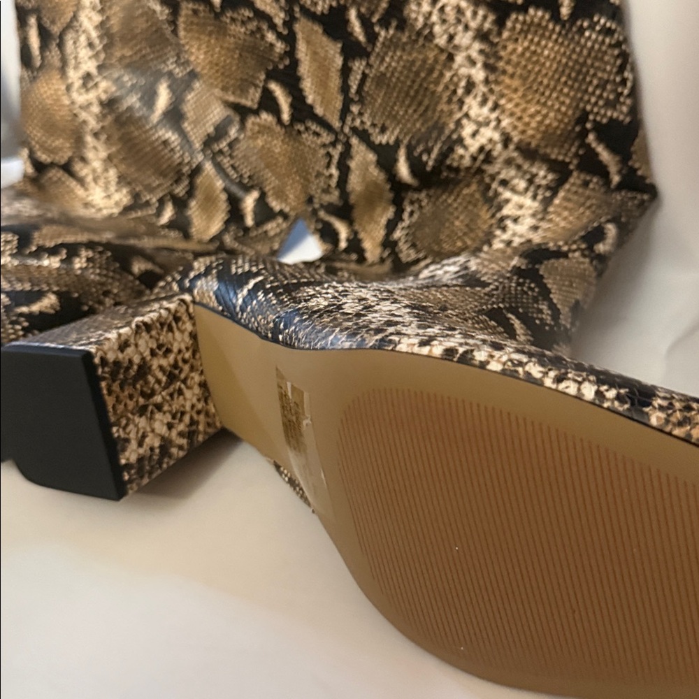 Eloquii Chic Snakeskin Print Boots Knee High Wide Calf 
Size 12W - Picture 7 of 12